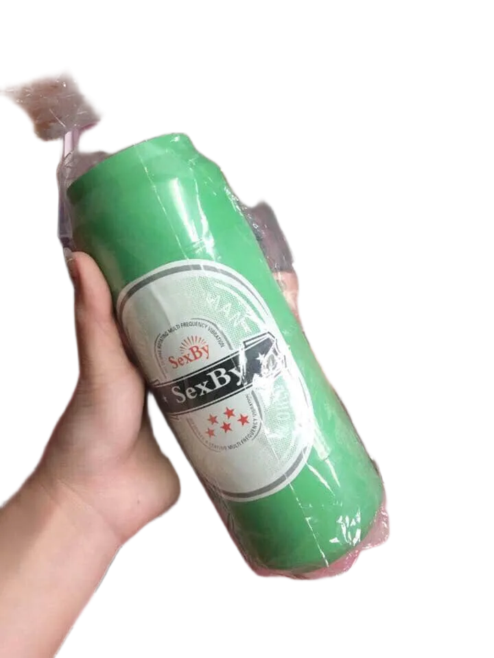 Affordable Beer Can-Shaped Male Masturbator – Soft Silicone Inner