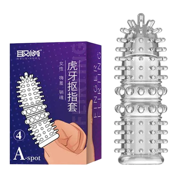 Aichao A-Sport Finger Condom 4 Nubs Intense Pleasure