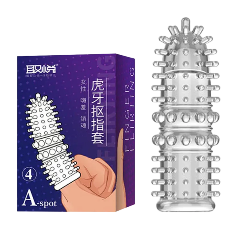 Aichao A-spot Finger Condom Large Nubs Unique Couple Pleasure
