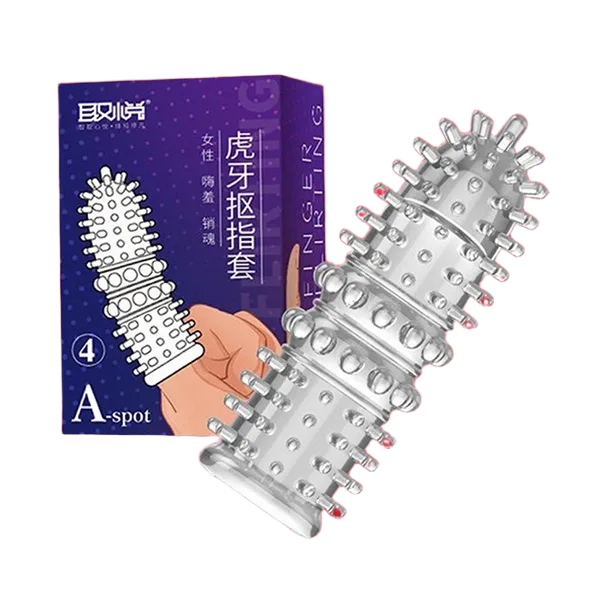 Aichao A-Spot Textured Finger Condom Pleasure Toy