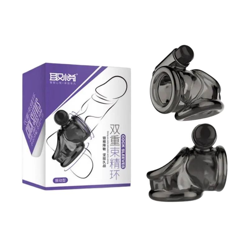 Aichao Cock Sleeves Vibrating Penis Enhancer Delay Condom