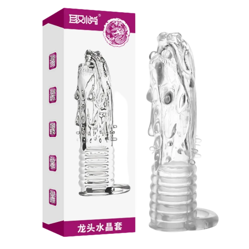 Aichao Dragon Head Premium Silicone Extension Condom for Men