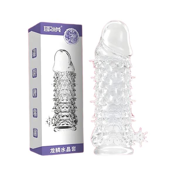 Aichao Fish Scale Textured Silicone Cock Sleeve for Enhanced Pleasure