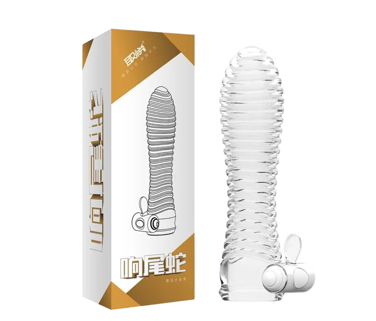 Aichao Premium Silicone Textured Vibrating Penis Sleeve