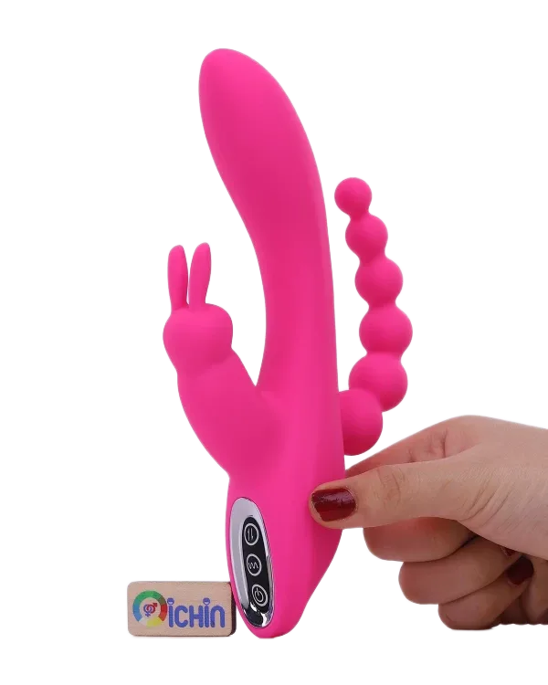 aixiASIA Oley Triple-Point Vibrator Clit Vaginal Anal