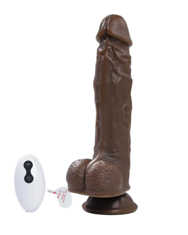 Aiya 9-Mode Vibrating Rotating Realistic Dildo Soft Touch