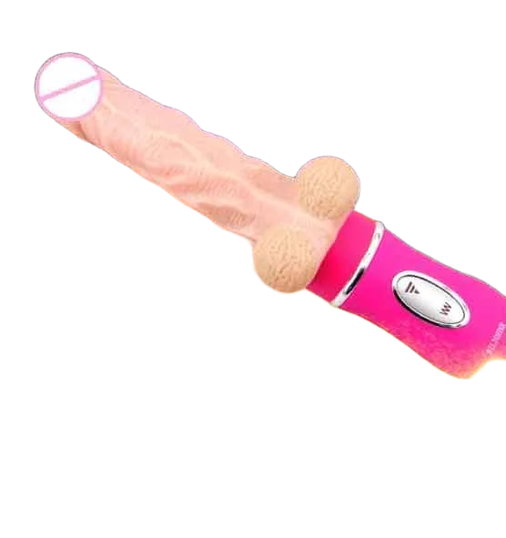 Ailighter Soft Silicone Heating Vibrating Penis Toy
