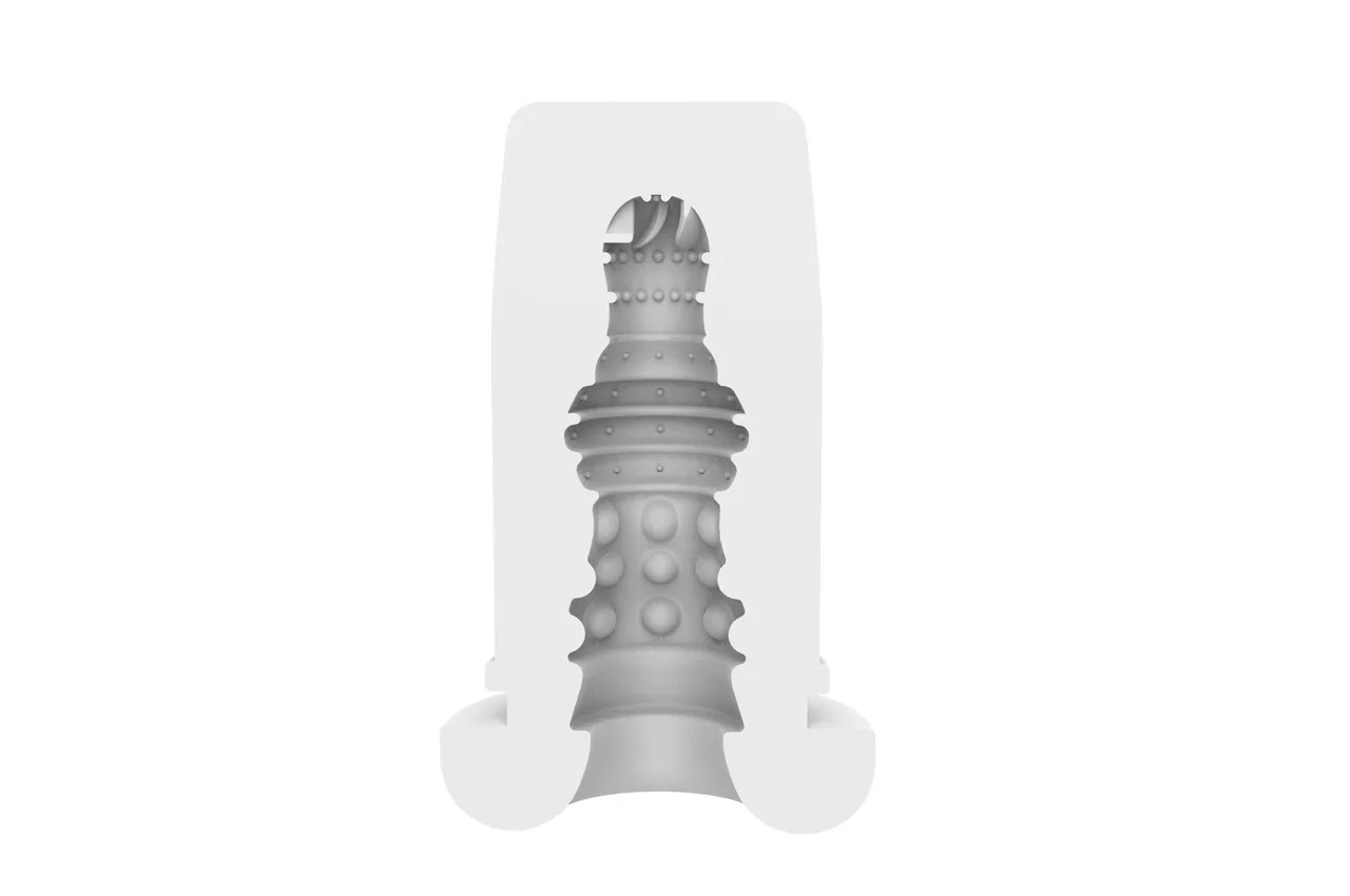 High Heat Suction Vibrating Masturbator Silicone ABS Intense Toy — photo 3