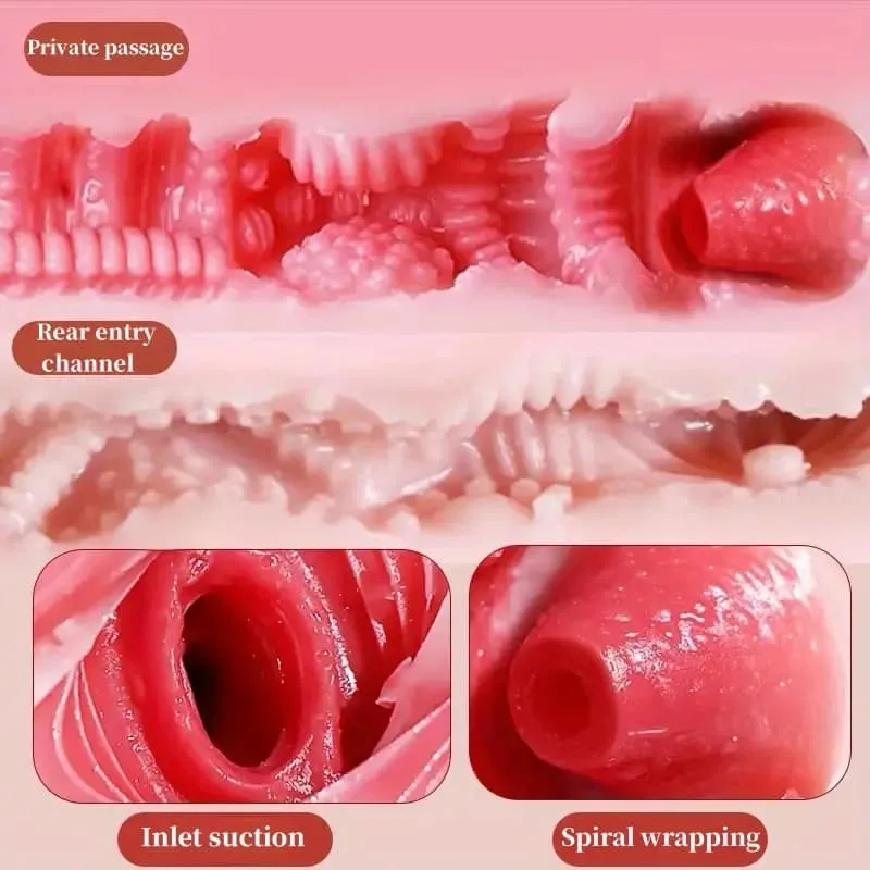 Premium Soft Silicone Handheld Male Masturbator Heated Sleeve — photo 2