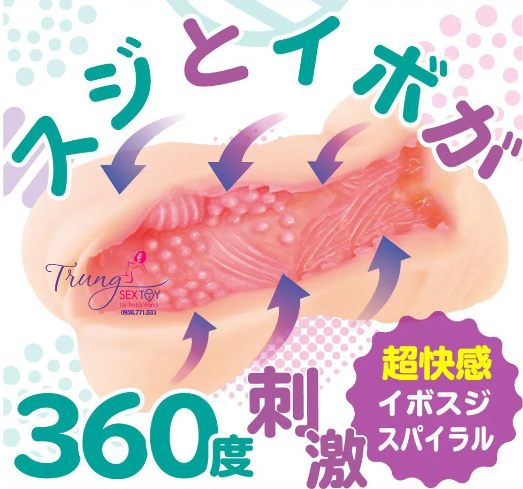 4D Solid Silicone Handheld Vagina Masturbator Soft — photo 4