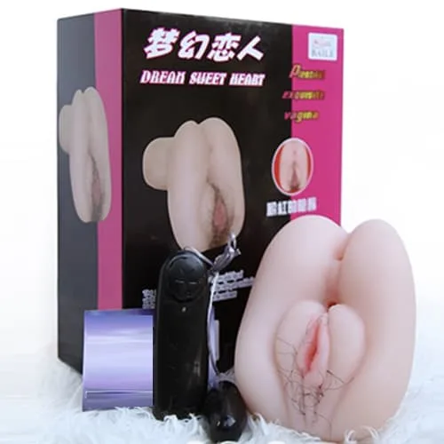 Dream Sweet Heart Silicone Furry Pussy 30 Levels Vibration — photo 2