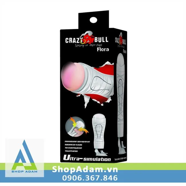 Crazy Bull Flora 12-mode silicone vibrating realistic male masturbator — photo 3