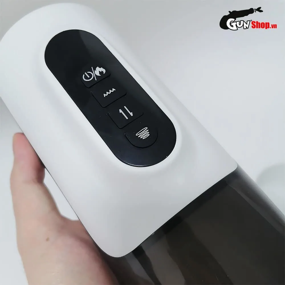Toyschool White Smart Vibrating Male Masturbator Toy — photo 3