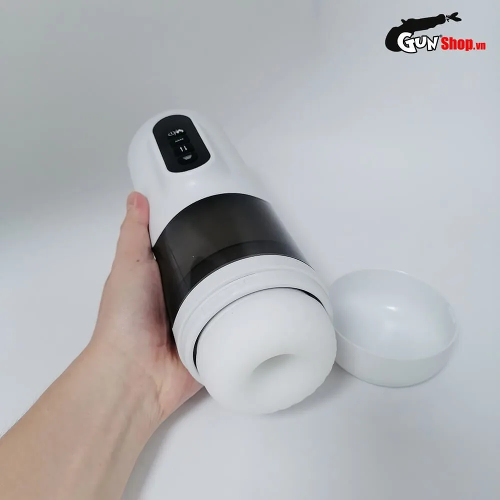 Toyschool White Smart Vibrating Male Masturbator Toy — photo 5