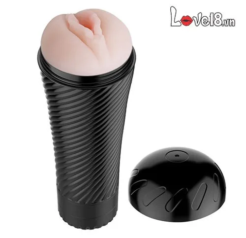 Pink Pussy Vibrating Masturbation Cup 7 Modes Silicone — photo 3