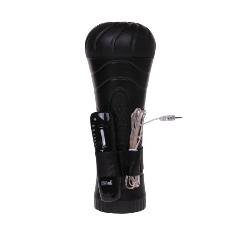 Black Wolf Remote Controlled Vibrating Masturbator — photo 2