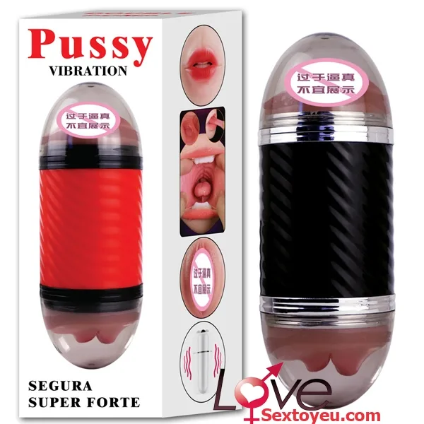 Dual-Head Wall-Mounted Vibrating Male Masturbation Toy — photo 4