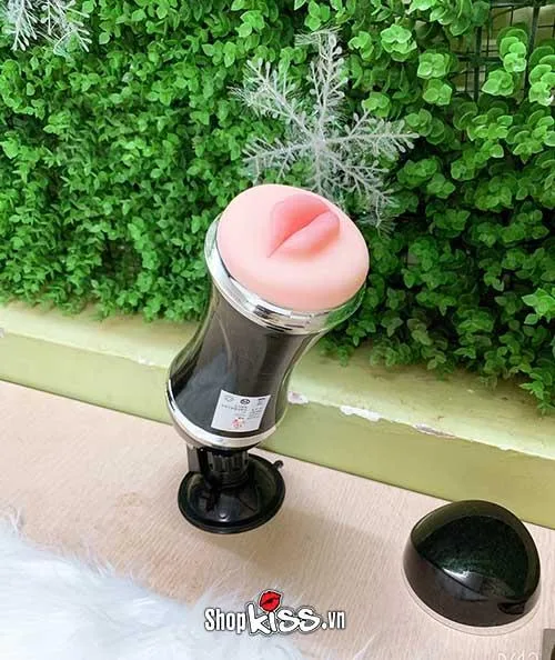 Wall-Mount Double-Ended Vibrating Realistic Silicone Male Masturbator — photo 6