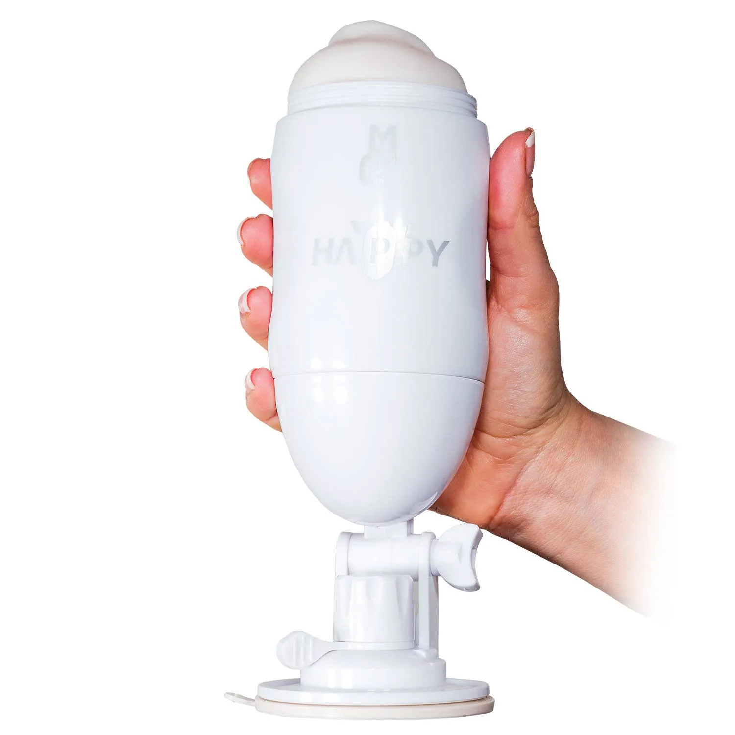 Happy Dual-Ended Wall-Mountable Silicone Dildo — photo 2
