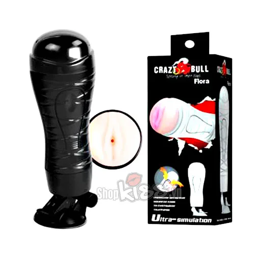 Crazy Bull Flora Wall-Mount Squeeze and Vibrating Male Masturbator — photo 7