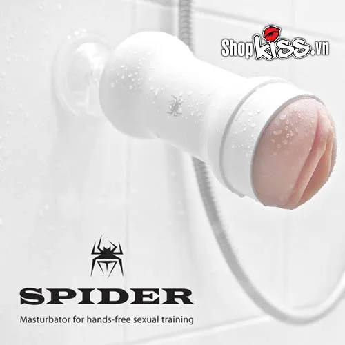 Premium Spider Wall Mounted Realistic Silicone Masturbator — photo 3