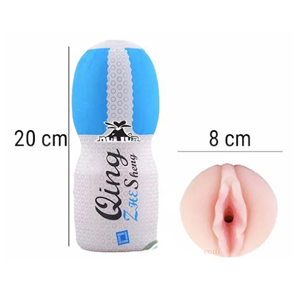 Qing Soft Realistic Concealed Pocket Vagina Masturbation Cup Toy — photo 2