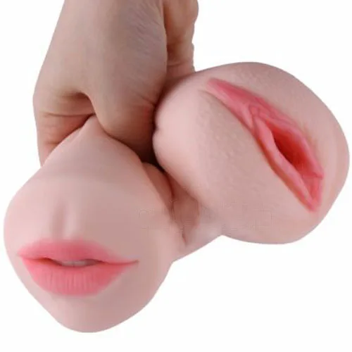 Double-Ended Soft Silicone Male Masturbator 17cm — photo 2