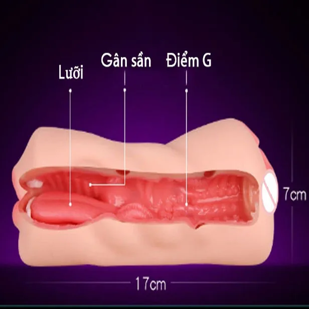 Double-Ended Soft Silicone Male Masturbator 17cm — photo 5