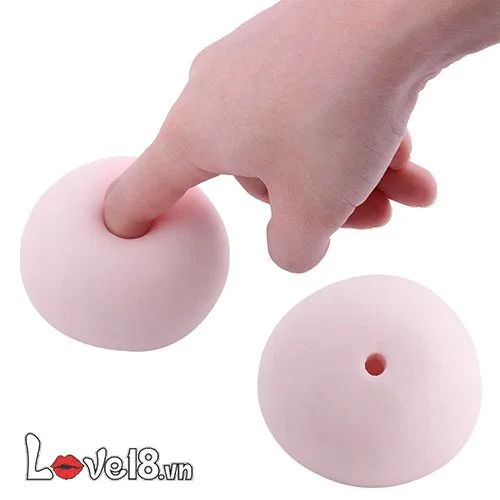 Silicone Breast-Shaped Masturbator Soft Realistic Male Toy — photo 4