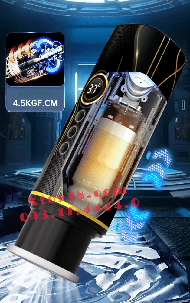 MECHA Heated Thrusting Vibrating Realistic Sex Masturbator — photo 2