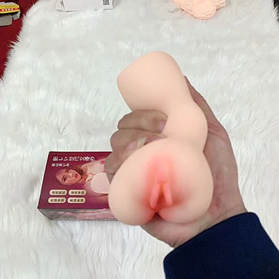 Silicone Handheld Male Masturbator Soft Realistic 15cm — photo 2