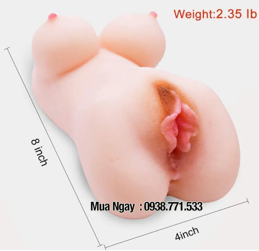 Silicone Handheld Realistic Male Masturbator Double Hole Toy — photo 6