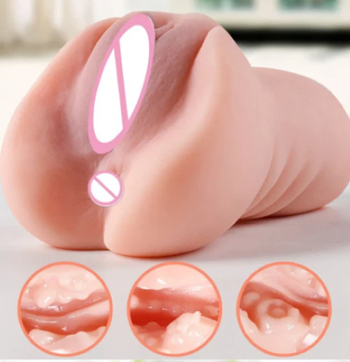 Silicone Heated Realistic Soft Male Masturbator 16cm — photo 5