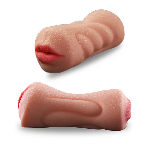 Double-Ended Realistic Silicone Male Masturbator Toy — photo 2