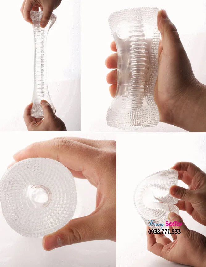 Transparent Realistic Male Masturbator Deluxe Sextoy — photo 2