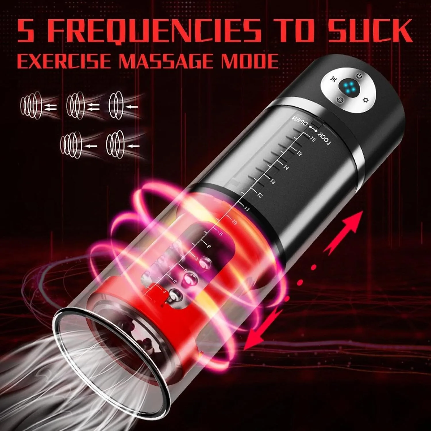 Yezakura Ares Suction Rotating Sound Silicone Male Masturbator — photo 5