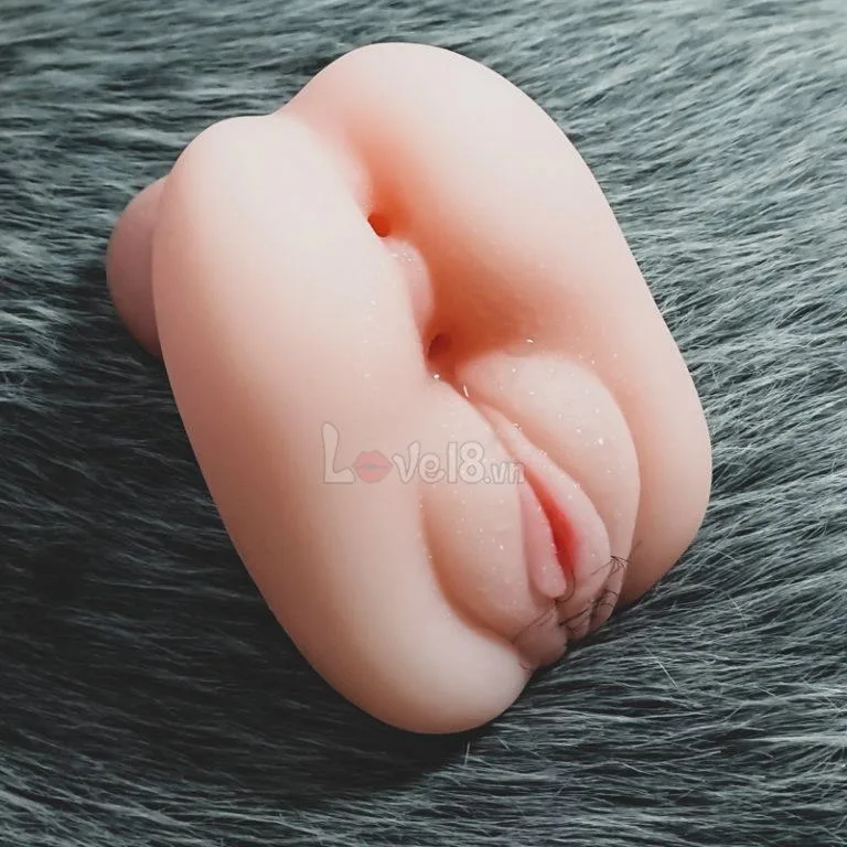 Furry Silicone Vibrating Pussy Masturbator with Egg — photo 4