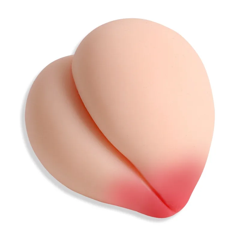 Silicone Peach Shaped Masturbator Waterproof Discreet Use — photo 3