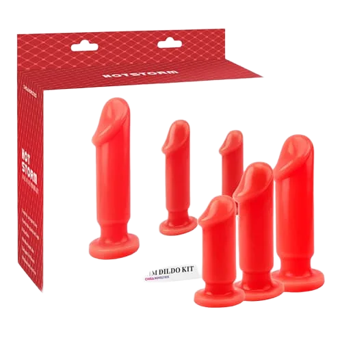 Anal Hot Storm 3 silicone dildos set anal pleasure safe material