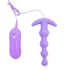 Anal Spiked Sextoy with Remote Vibration Stimulator Pleasure
