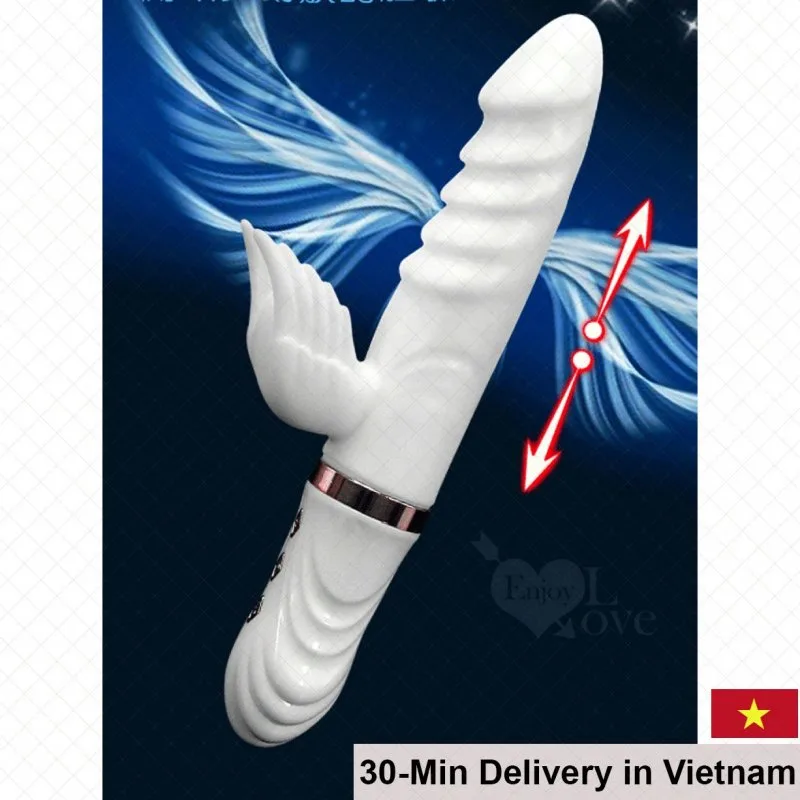 Angel’s Feather Multi-Function Silicone Vibrate Heat Rotate