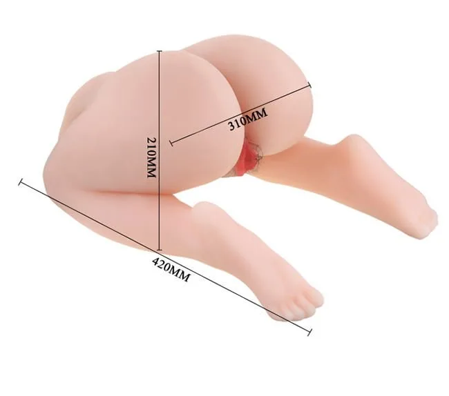 AnJeRa Baby Pink Silicone Stylish Large Buttocks Sex Toy — photo 4