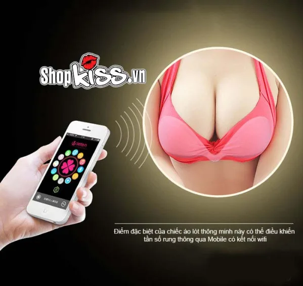 Breast I-Smart Massage Bra Pink Silicone 7 Modes Intense Vibration — photo 6
