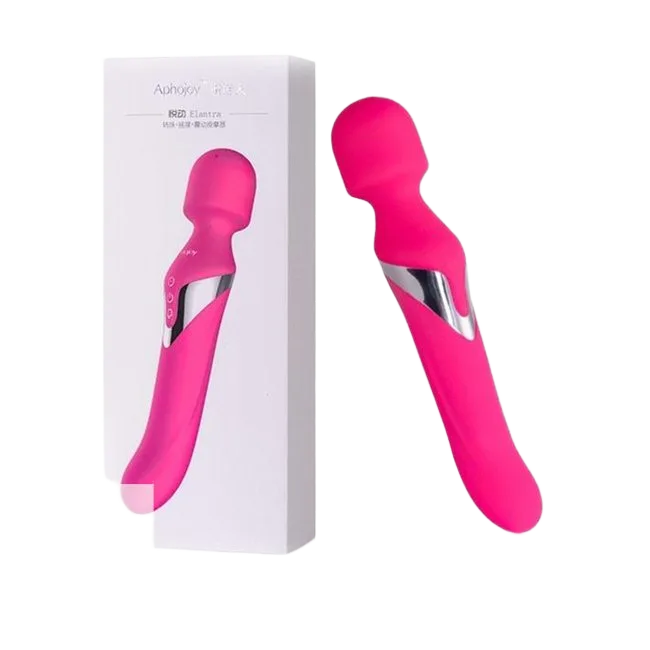 Aphojoy Premium Vibrating Rotating Love Wand Soft Silicone Tail Design