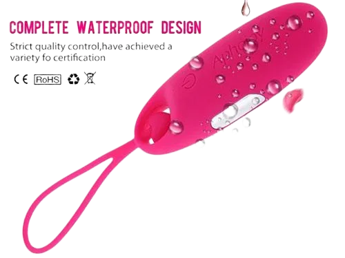 Aphojoy Rechargeable Egg Vibrator 7 Modes Waterproof Pink, Purple