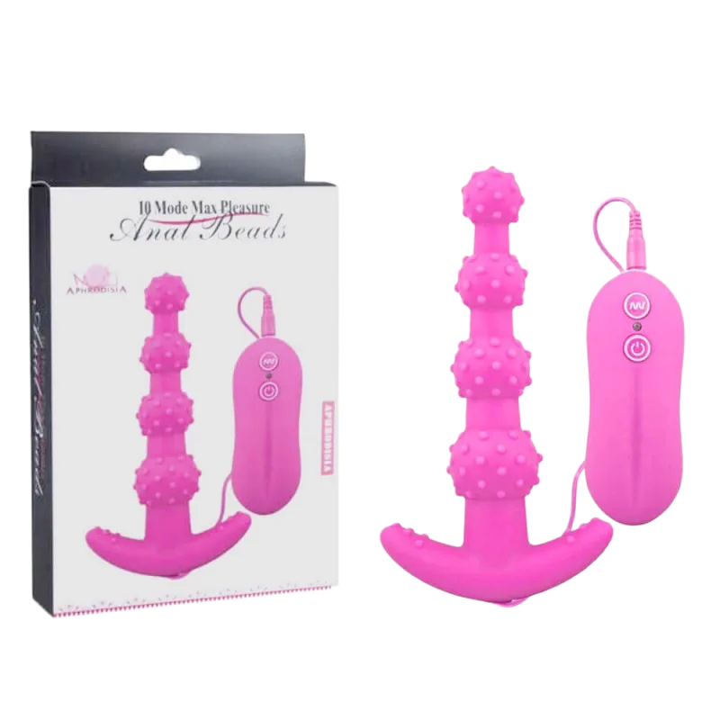 Aphrodisia Anal Beads 10-Mode Vibrating Plug Intense Pleasure
