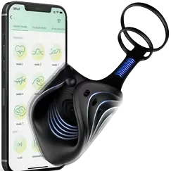 App Controlled Vibrating Penis Ring for Men