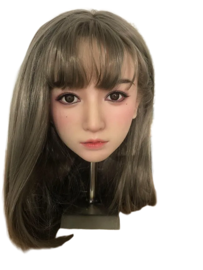 Asian European Silicone TPE Sex Doll Head Collection New Realistic