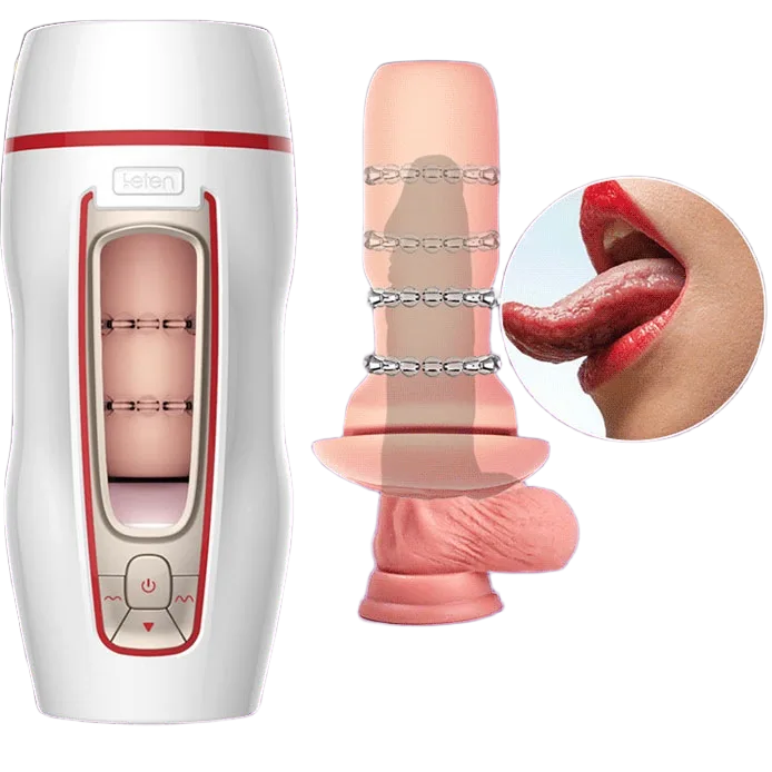 Auto Rotating Male Masturbation Cup ABS Silicone 7 Modes