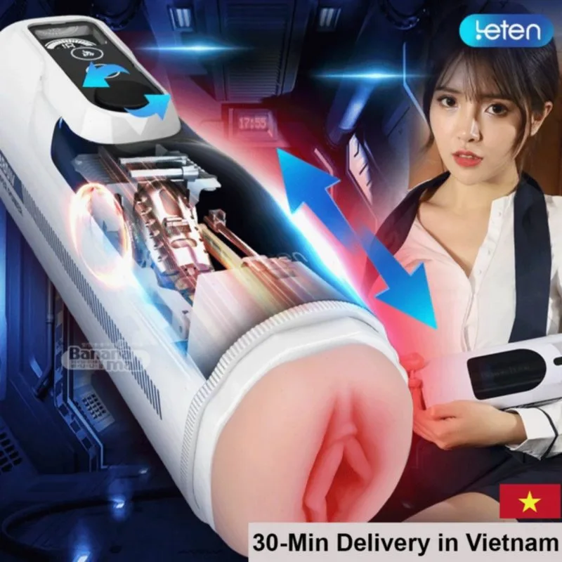 Auto Suction Heated Vibrating Pussy with Clit Tongue Toy